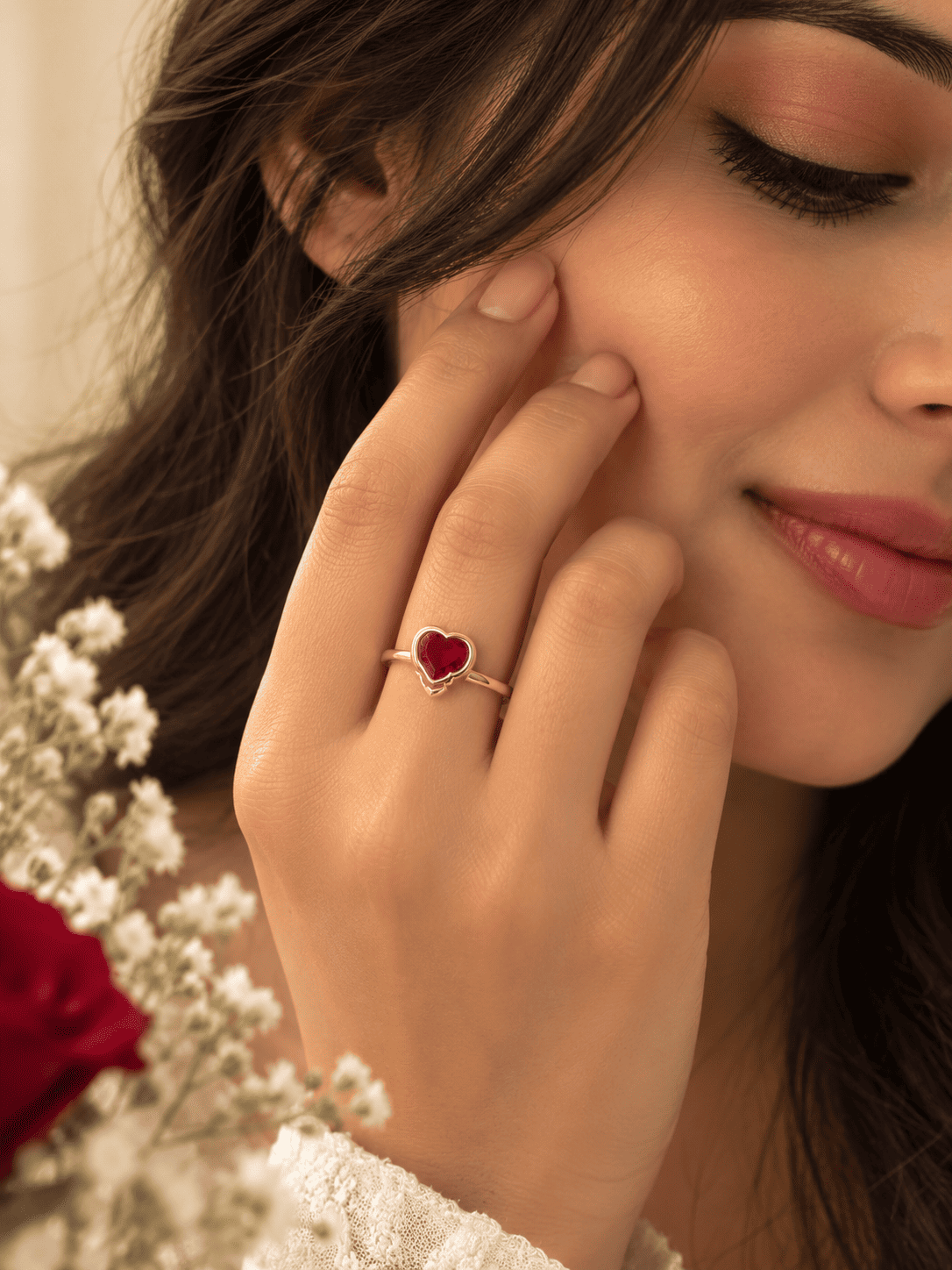 A little pop of red to make every look feel more special.